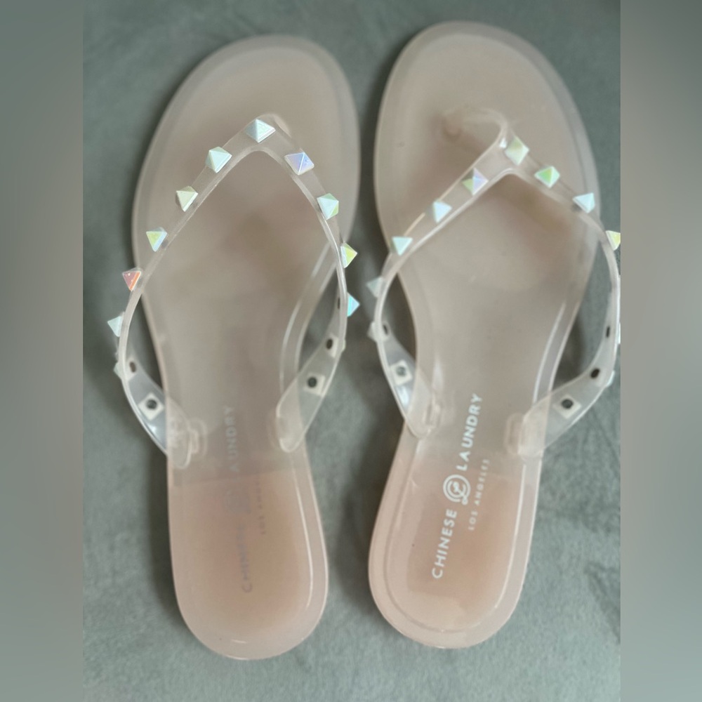 Sold! Chinese Laundry Iridescent Studded Sandals